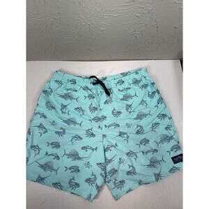 Salt Life Live Salty SLX-QD Fish N Bones Volley Shorts Beach Swim Size‎ Large